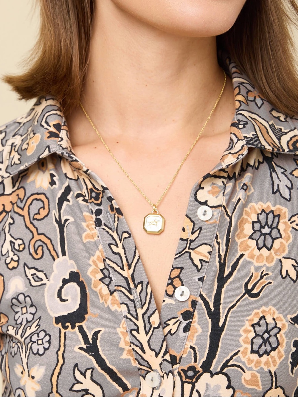 Spartina 449 Joelle 3/4 Sleeve Dress in Guerard Estate Stone - Picture 3 of 8